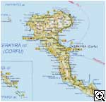 Map of Corfu